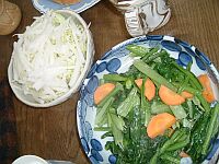 小松菜と人参の炒め物
